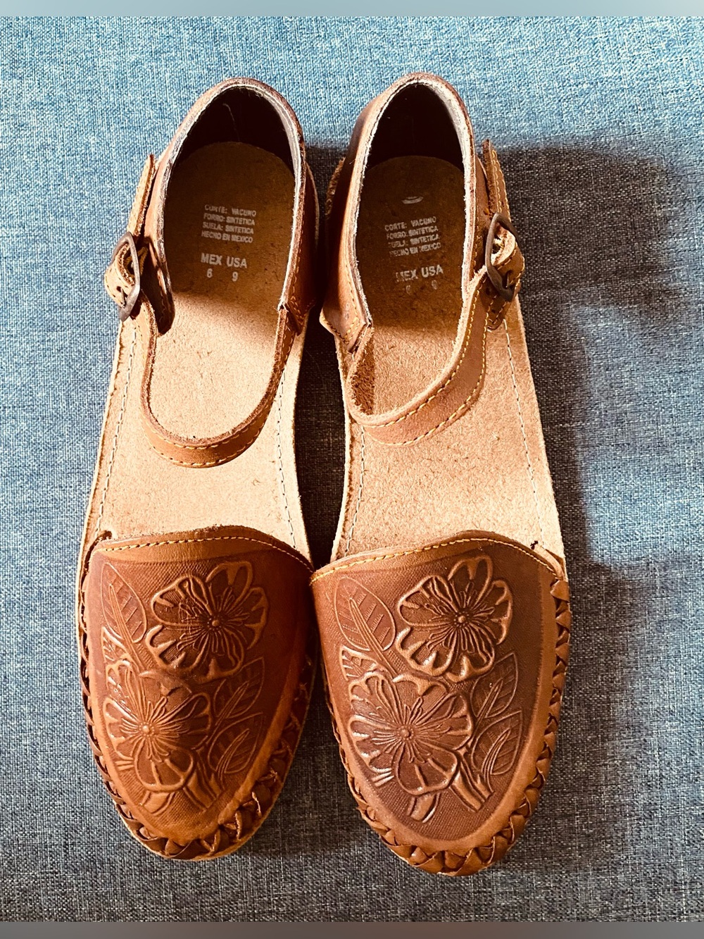 BUENA VISTA BUCKLE LEATHER HUARACHES